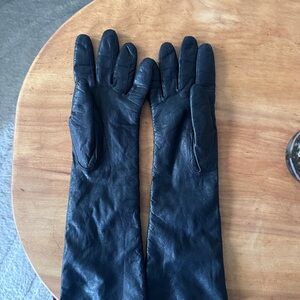 Vintage wool lined Leather Gloves